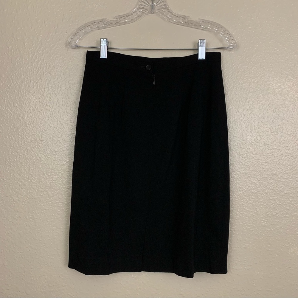 Limited America Black Wool Blend Pencil Skirt Size 6 - Picture 4 of 7